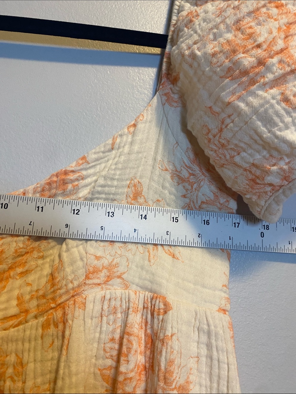 Worth Collective Haven 100% Cotton Tie Front Maxi Dress in Sherbet Medium Gauze - Picture 15 of 16